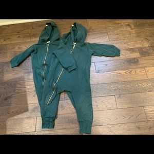 Mini Mioche made in Canada fleece biker rompers
